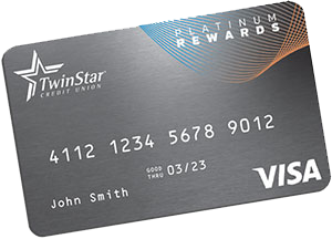 TwinStar Visa Platinum Rewards card